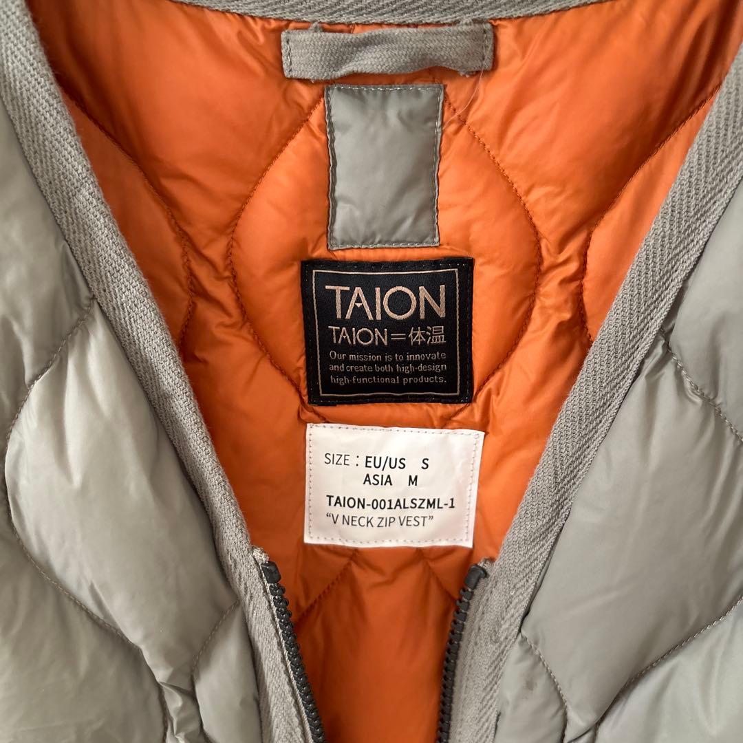 花*々様 TAION M キルティングジップベスト スモーキーグリーン