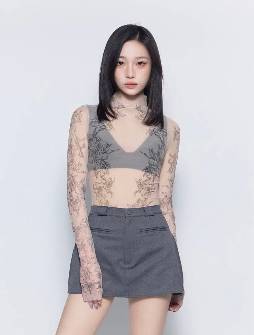 トップス theredthread lily tattoo tops