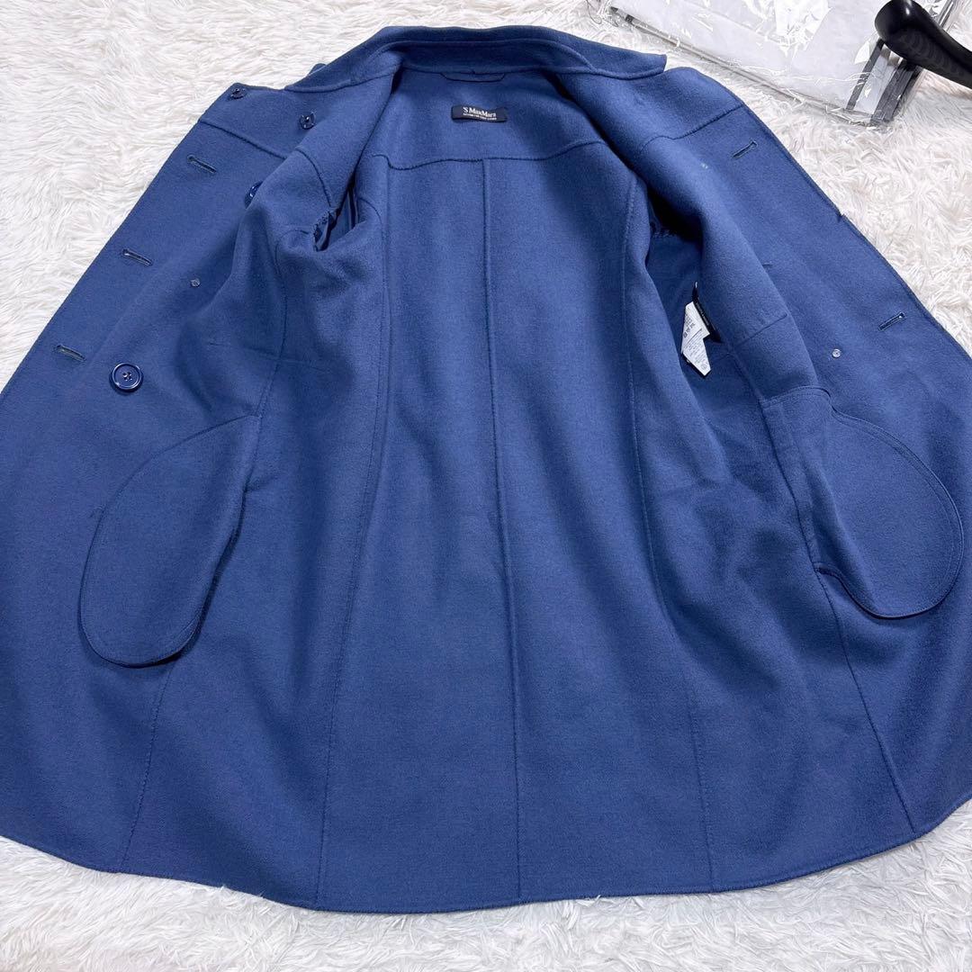 極美品 エスマックスマーラ クチートアマーノ ダブルフェイス チェスターコート