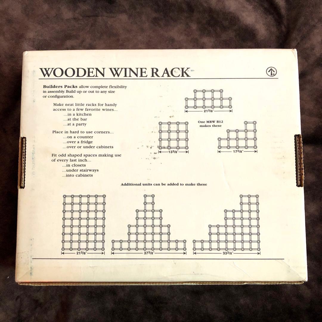 【未使用】ワインラック　天然木　12本　J.K. Adams アメリカ製