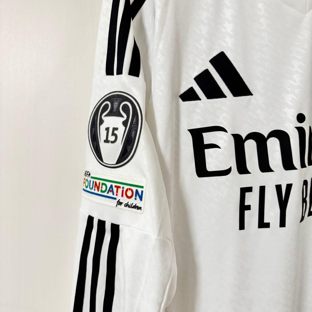 レアルマドリード 24-25 1st 長袖 ユニフォーム フルパッチ ベリンガム