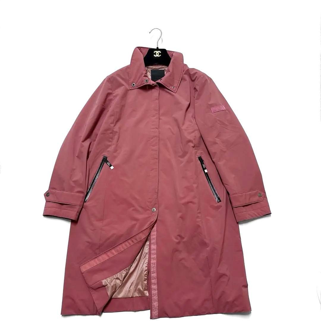 訳あり タトラス ナノユニバース別注 ARESA ナイロン ロングコート ピンク