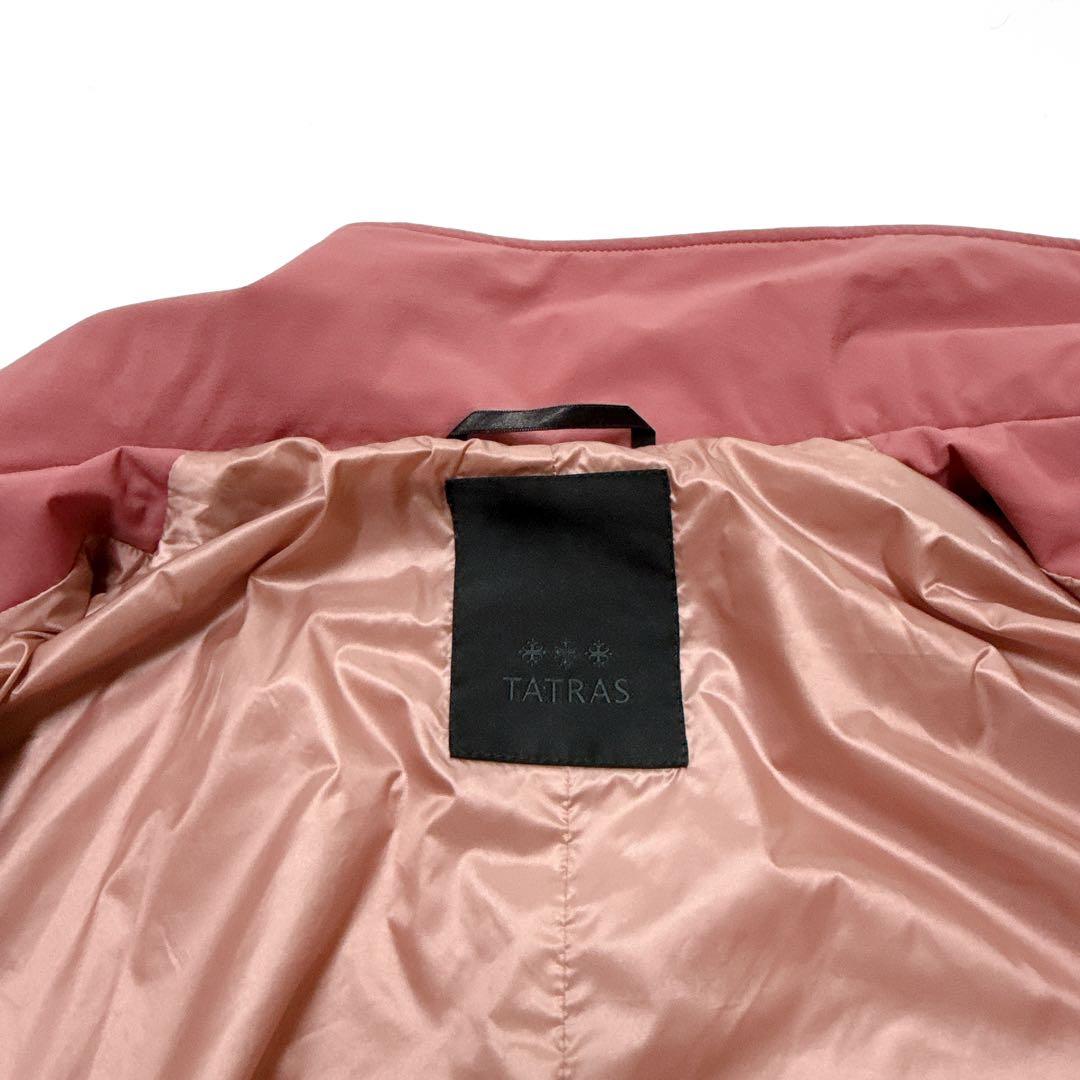 訳あり タトラス ナノユニバース別注 ARESA ナイロン ロングコート ピンク