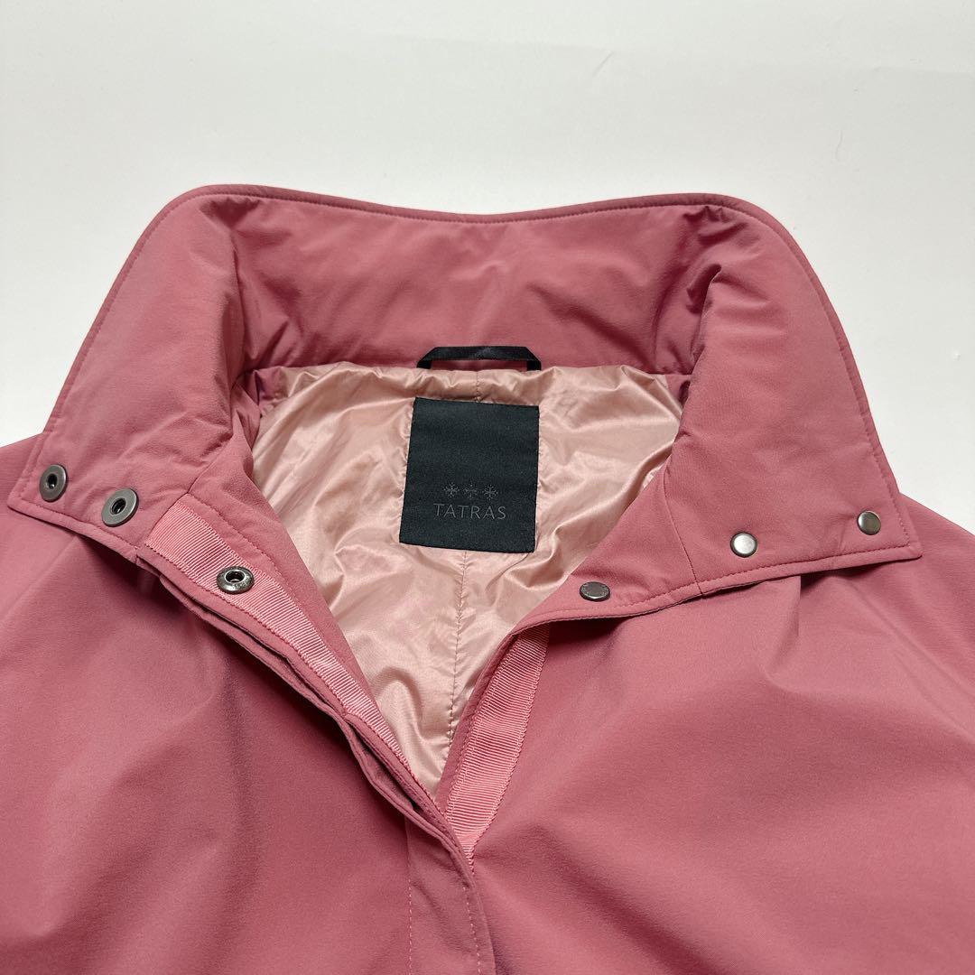 訳あり タトラス ナノユニバース別注 ARESA ナイロン ロングコート ピンク