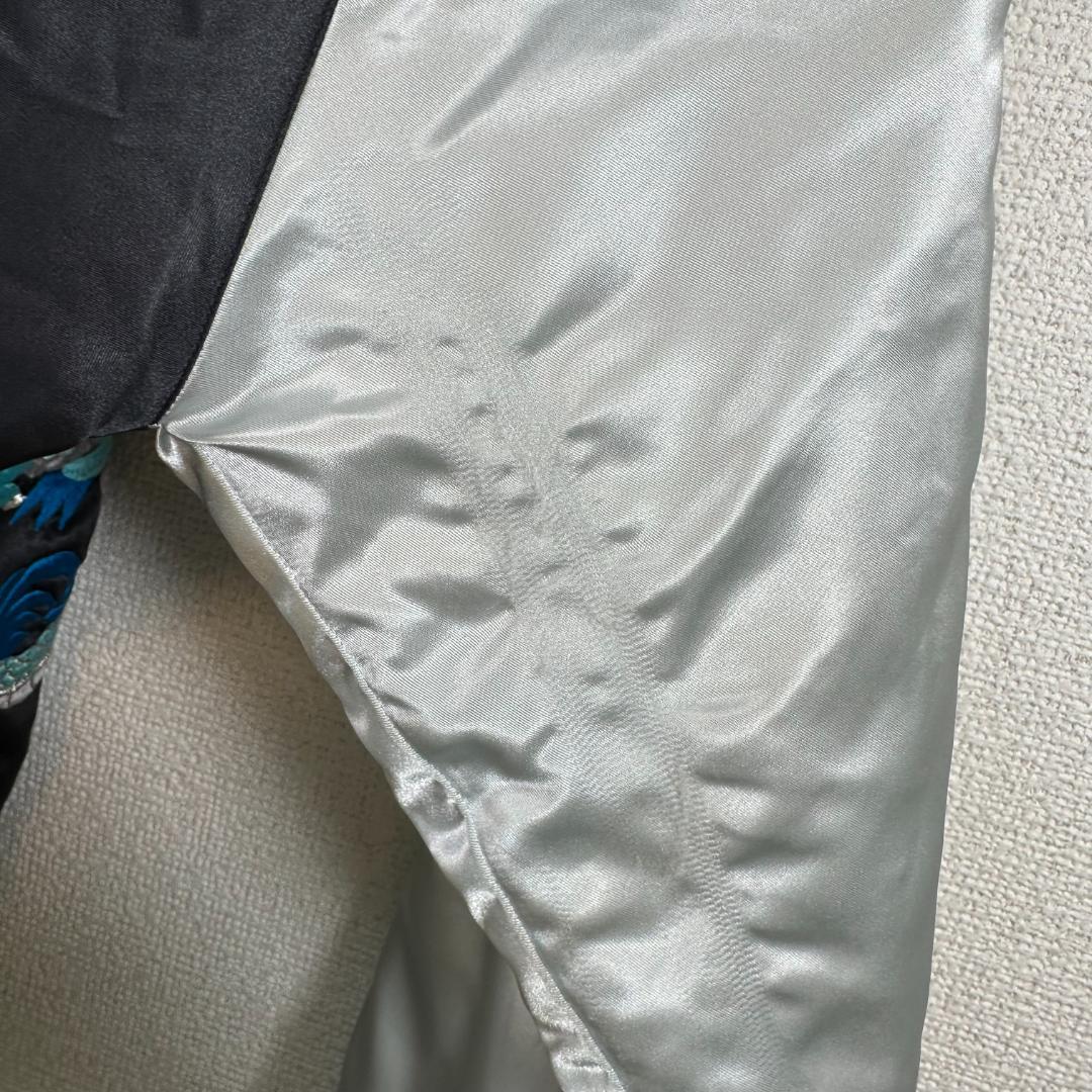 プリンス商会 55周年記念 スカジャン ブラック × シルバー L