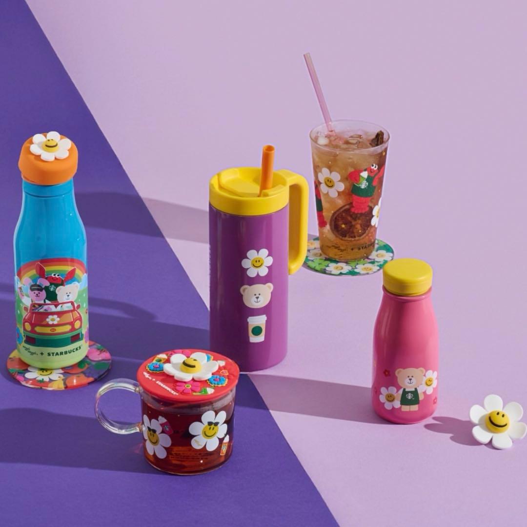 【新品未使用✨】 海外限定 Wiggle Wiggle スタバコラボ 水筒ピンク