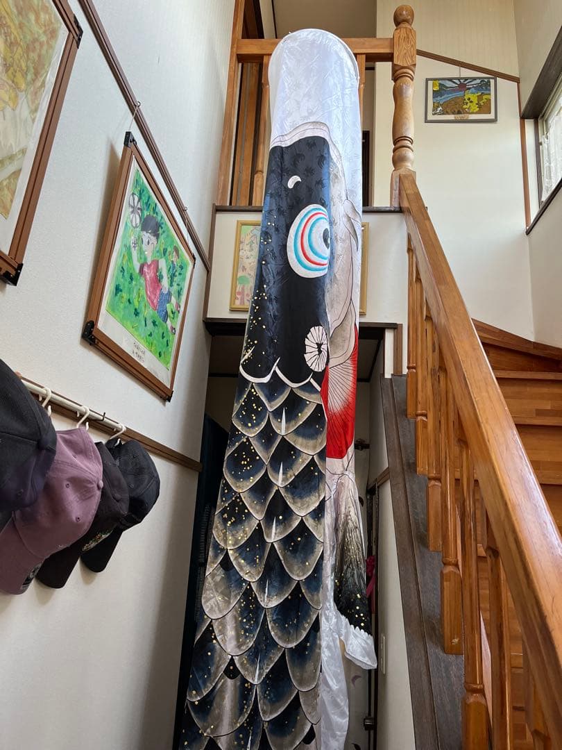 鯉のぼり　5m吉兆　黒鯉