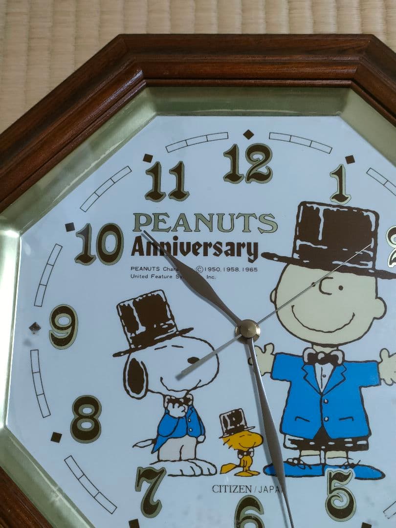 スヌーピー　ピーナッツ　掛け時計　40周年記念