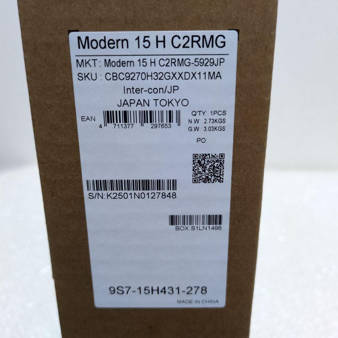 MSI ノートPC Modern-15-H-C2RMG-5929JP