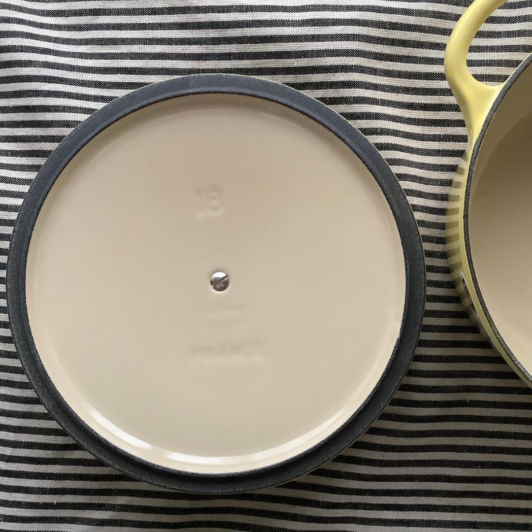 【ルクルーゼジャポン正規品】ココットフルール20＆ココットロンド18 ソレイユ色