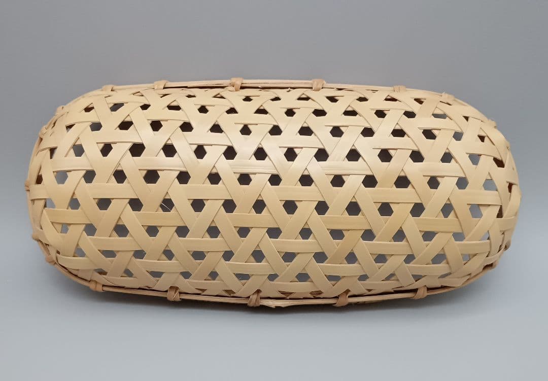 竹工芸作家 船橋 正則 弁当籠 深型 カゴ かご