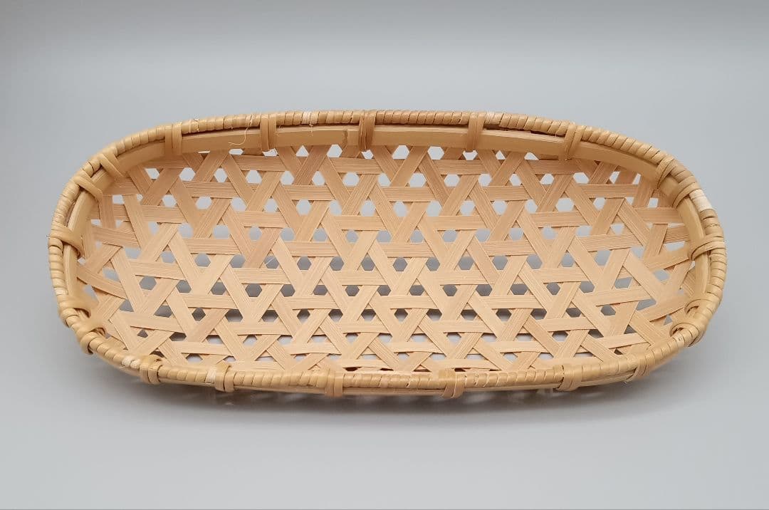 竹工芸作家 船橋 正則 弁当籠 深型 カゴ かご