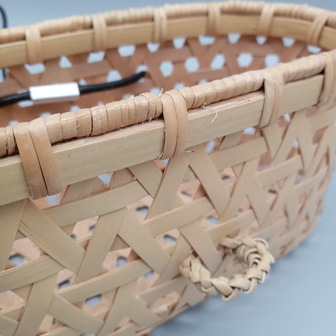 竹工芸作家 船橋 正則 弁当籠 深型 カゴ かご