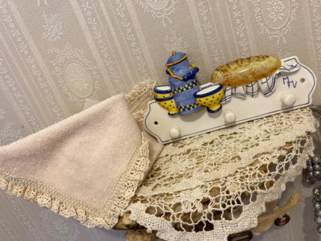 専用ページフランス♧ヴィンテージキッチンツールペグ♧M＆M作家サインi