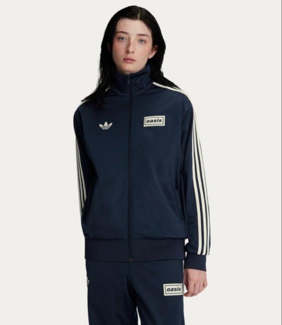 oasis adidas ネイビー Sサイズ オアシス アディダス ロゴなし