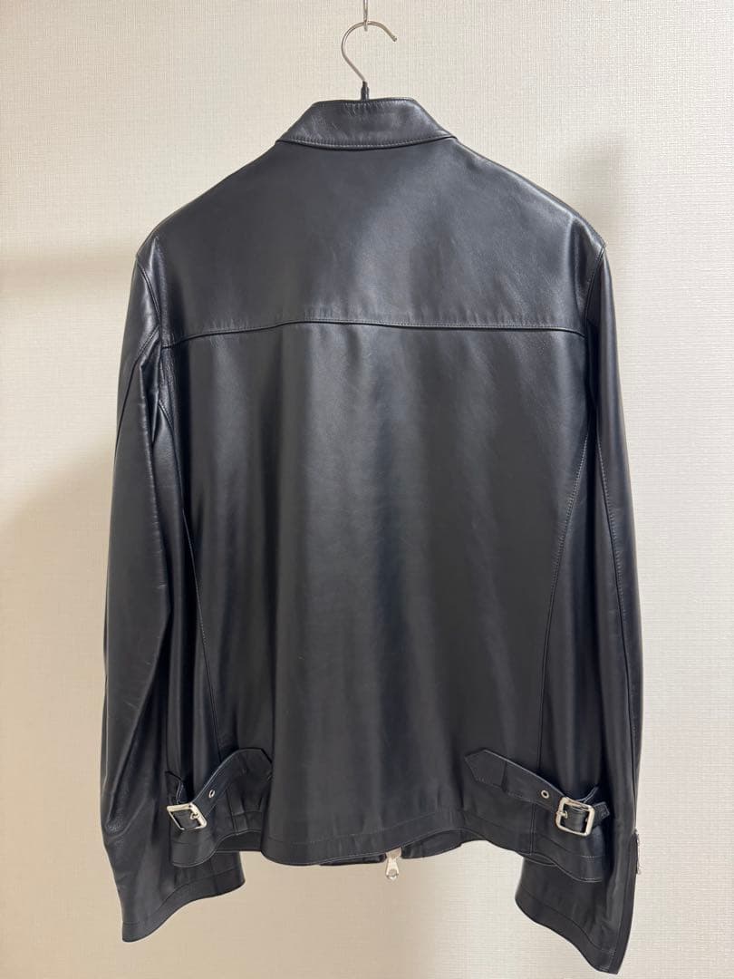 CINQUANTA / スタンドカラー シングルライダースジャケット