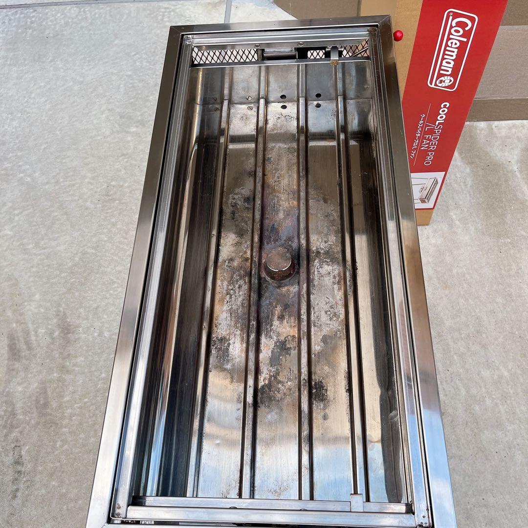 2回使用のみ コールマン クールスパイダープロ/L ファン バーベキュー