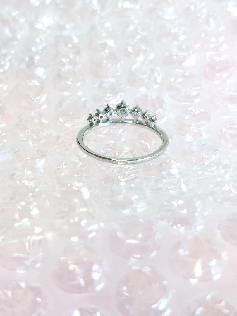 K18ホワイトゴールド　ティアラ　ダイヤモンドリング メザンジュ 銀座リム