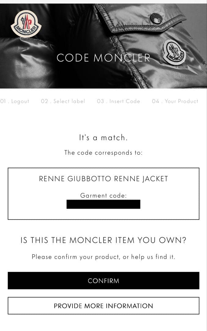 11588【美品・QR確認済み】モンクレール☆RENNEレンヌ ダウンジャケット