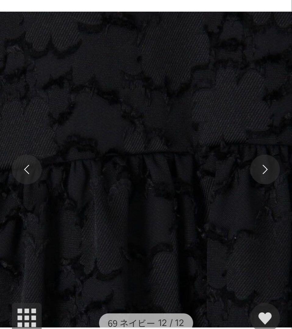 タグ付き新品未使用★ マーガレットカットジャカード ウエストギャザーブラウス