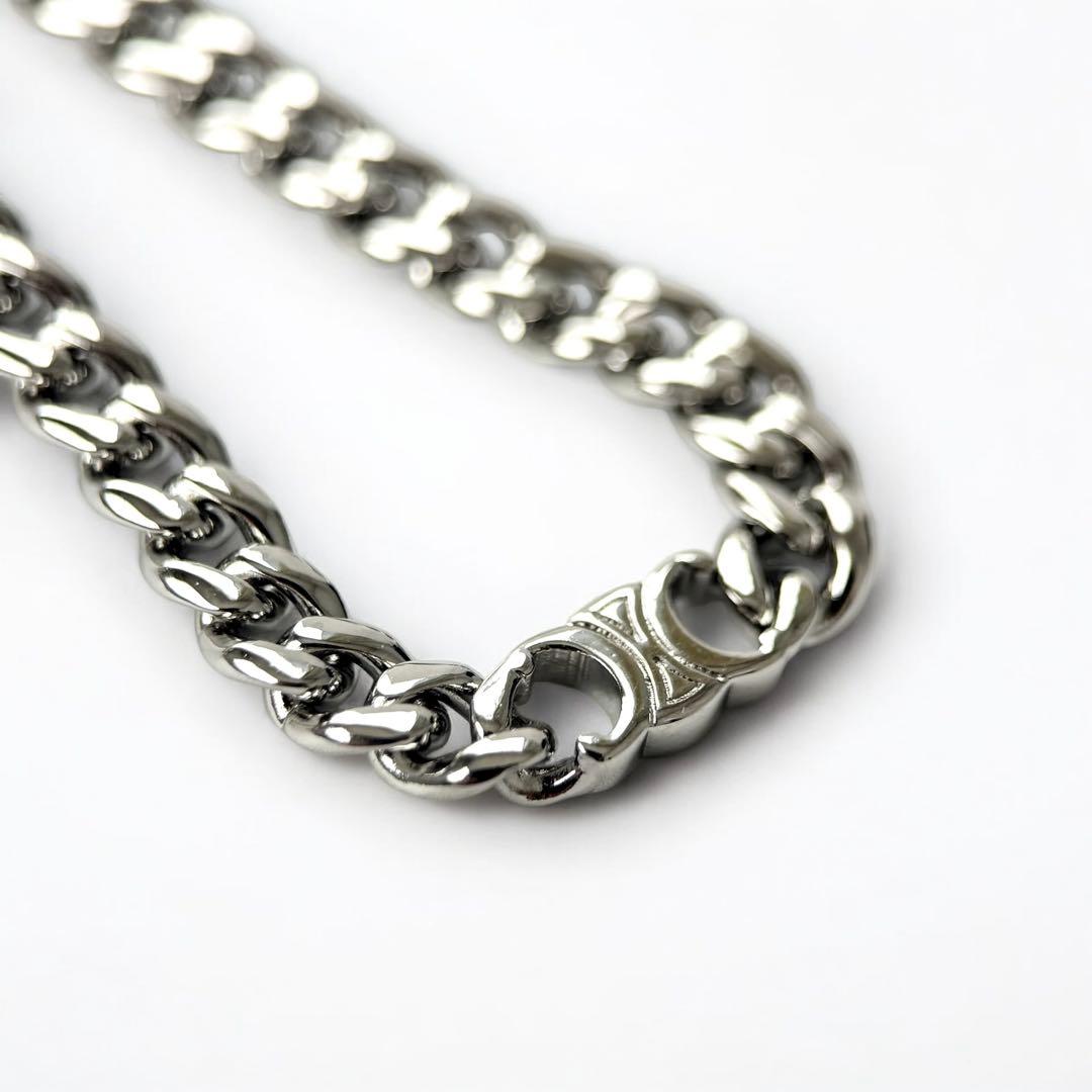 【美品】セリーヌ　グルメット　トリオンフ　シルバー　ネックレス