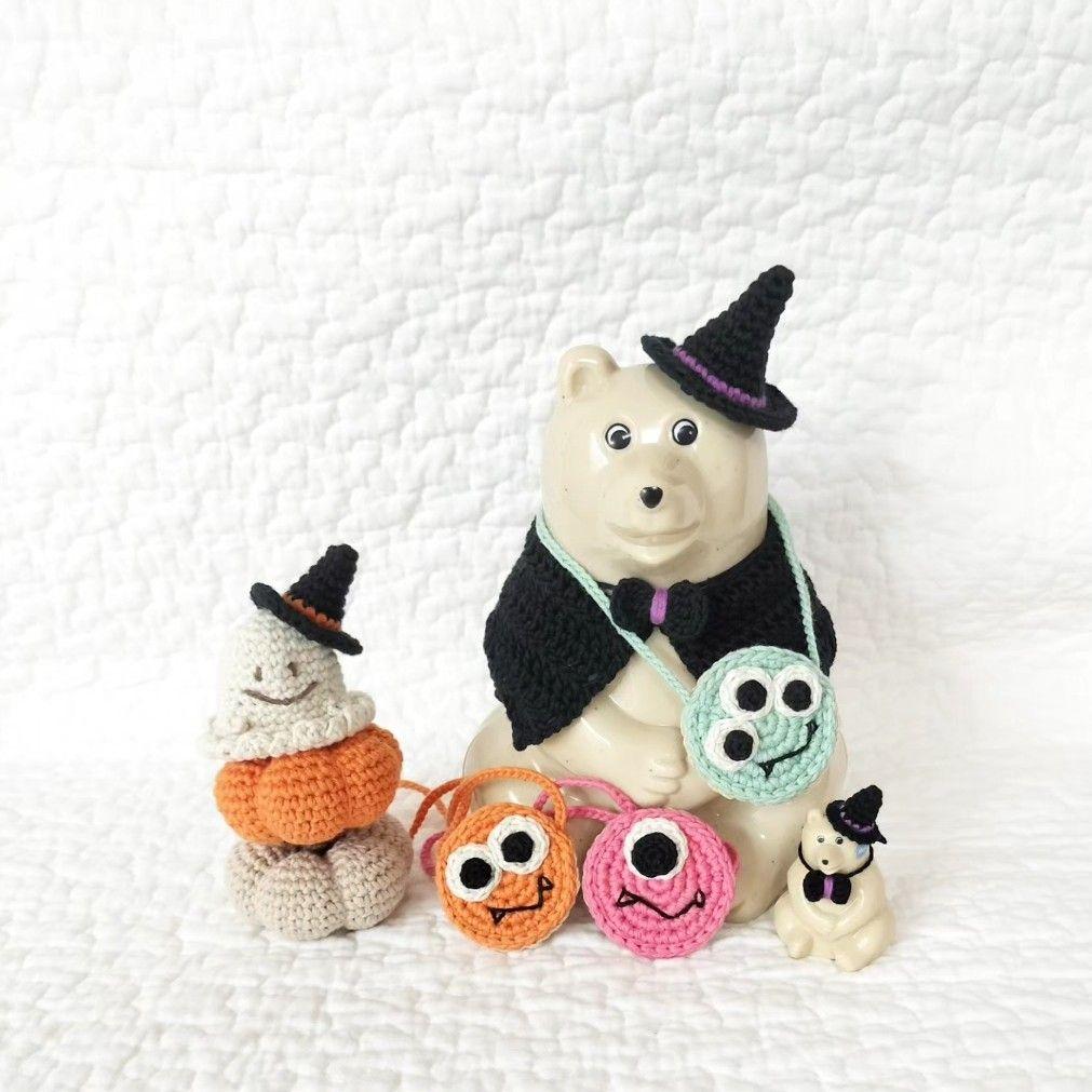 【オーダーページ】しろくま貯金箱＊ハロウィンコーデ