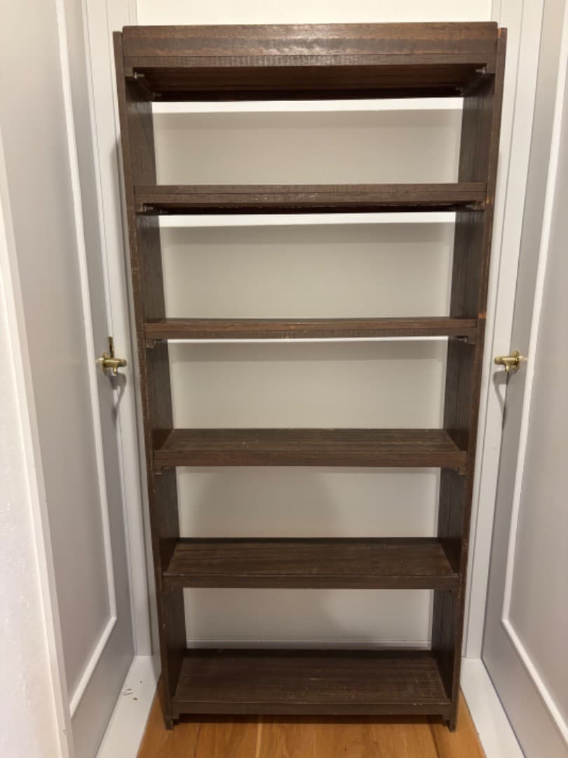 日本の古家具　レトロ本棚　シェルフ