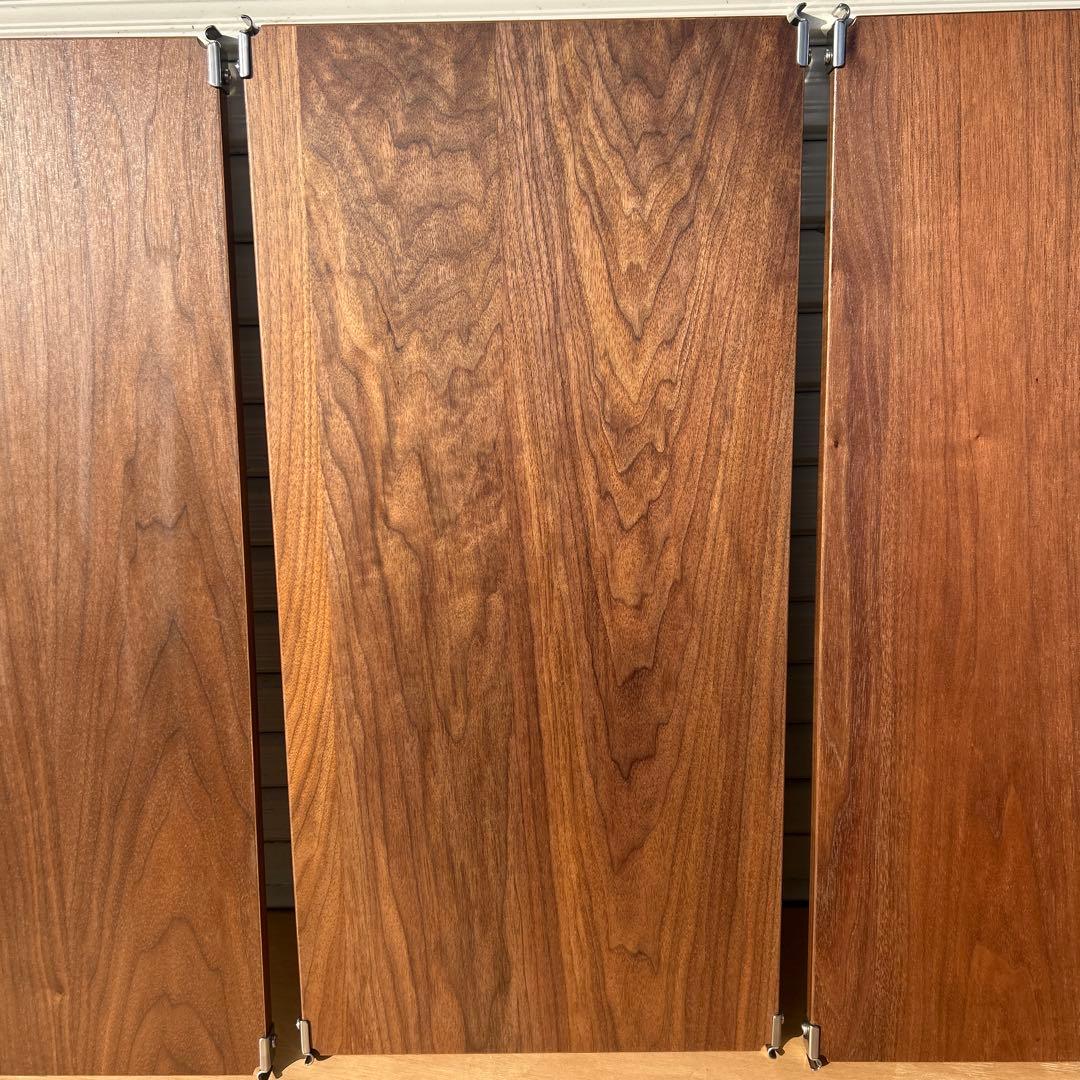 3枚　無印良品ステンレスユニットシェルフ 追加棚 ウォールナット材　幅84cm