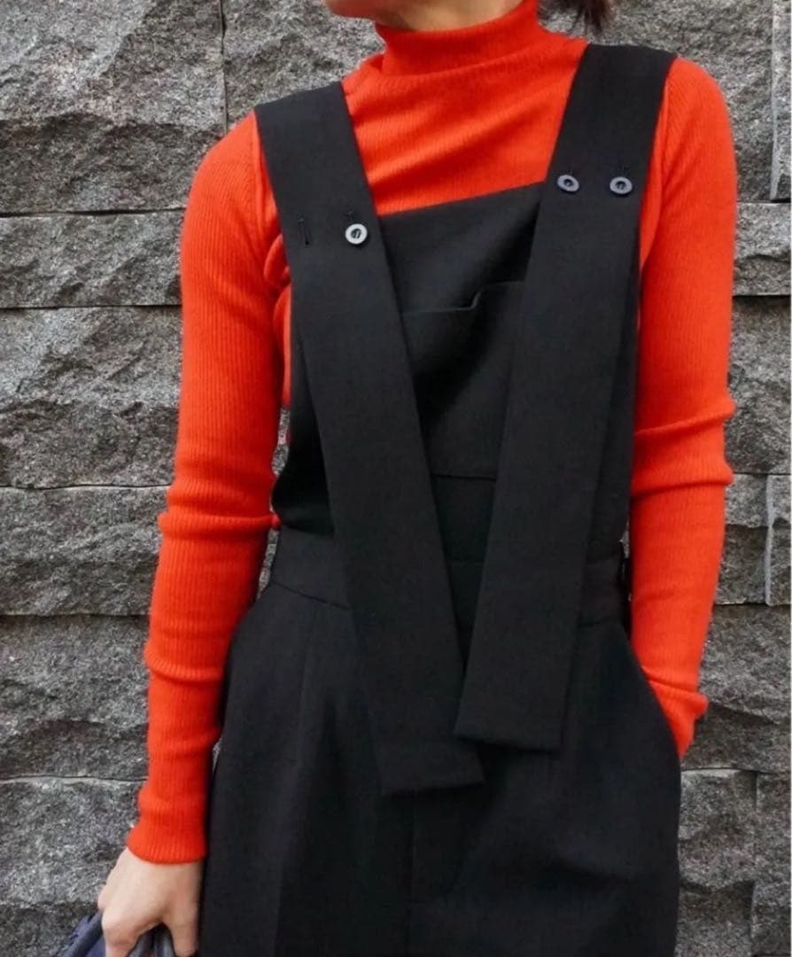 【美品✨】ENFÖLD LONG-STRAP OVERALLS サロペット 黒