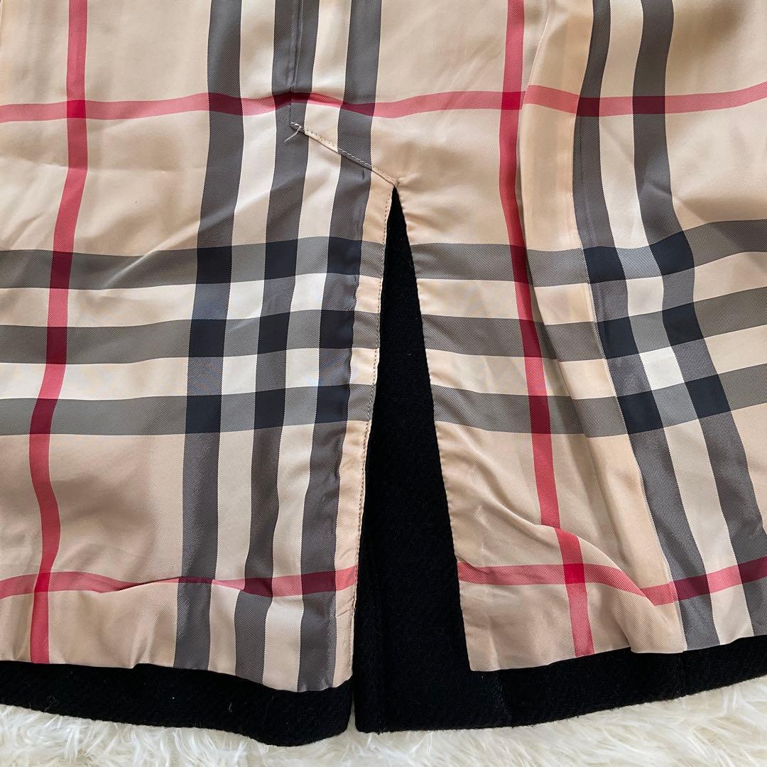 Burberyバーバリーロンドン ダッフルコート ネイビー 紺ノバチェック 44