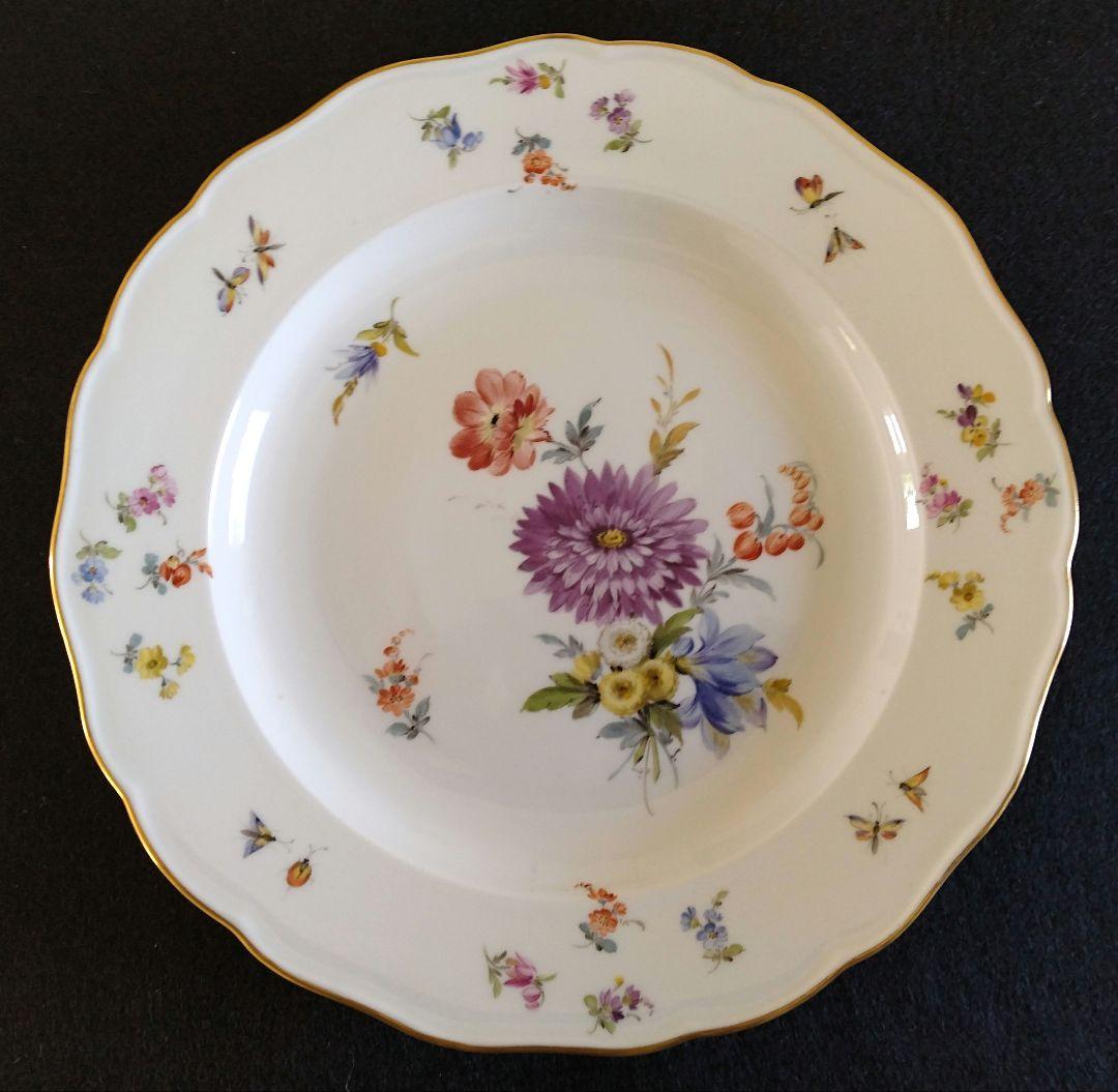 オールドマイセン MEISSEN アンティーク ディナープレート 24cm