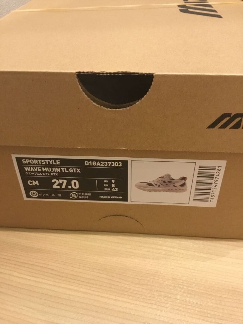 u*i様 新品未使用スニーカー　27㎝　Wave Mujin TL GTX ゴア