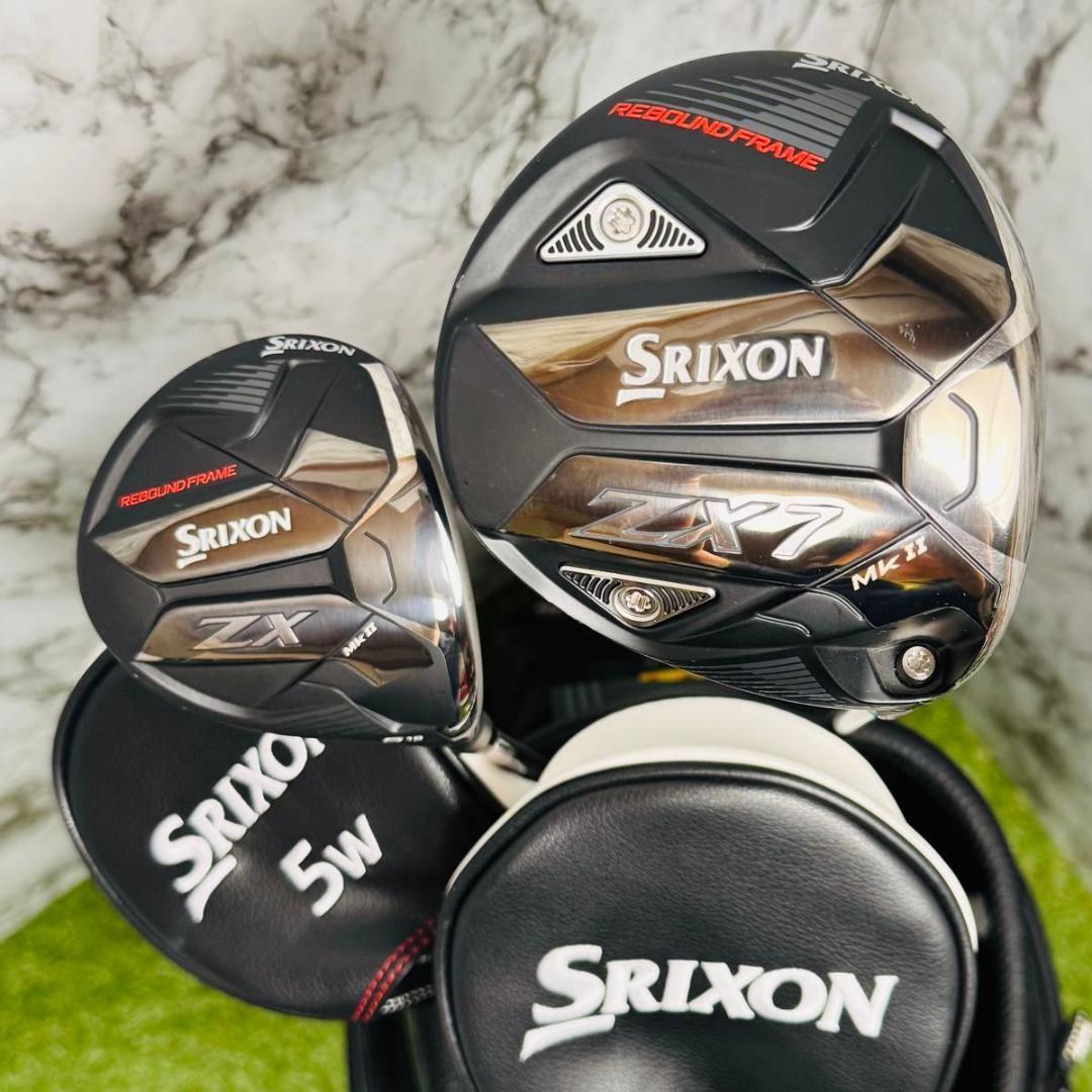 【極美品】スリクソン ZX7 MkⅡ 1W 5W ウッド2本セット SR
