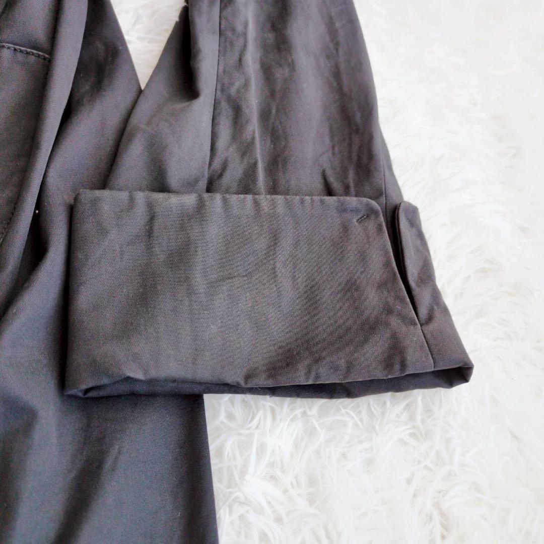 ◾︎希少◾︎ セリーヌ トレンチコート ワイドスリーブ エンブレム ブラック 36