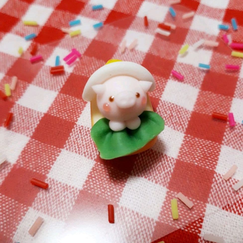 ブタさんお布団トースト♪