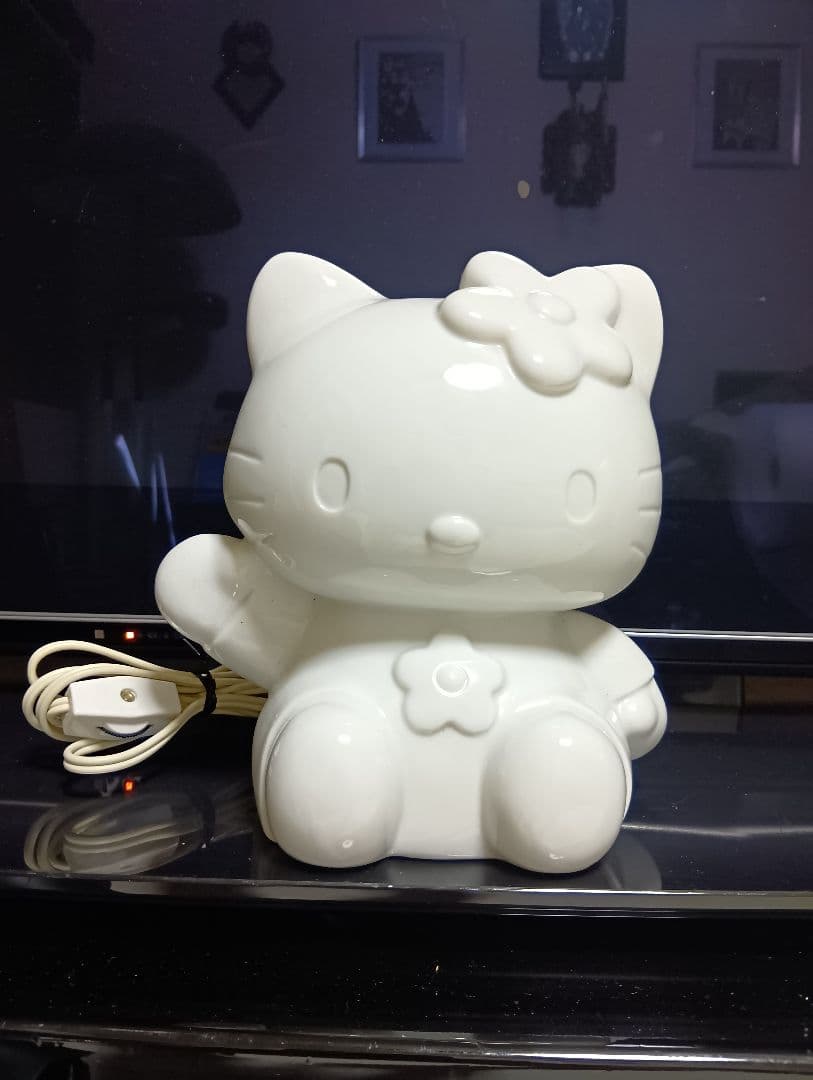 1998年　サンリオ　オフィシャル　ハローキティ　陶器製　セラミック　ライト