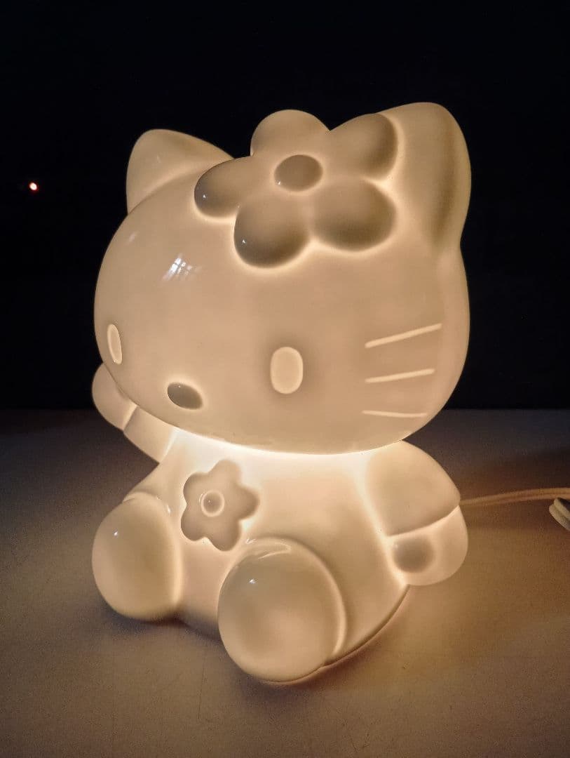1998年　サンリオ　オフィシャル　ハローキティ　陶器製　セラミック　ライト
