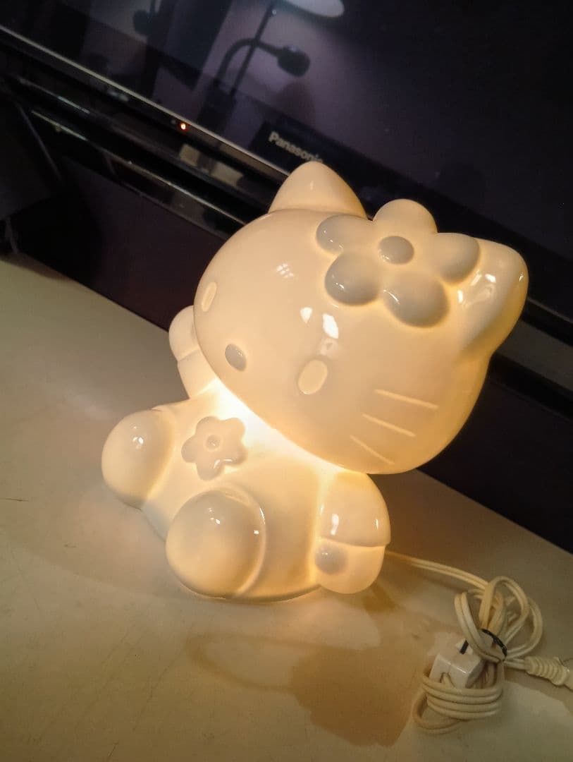 1998年　サンリオ　オフィシャル　ハローキティ　陶器製　セラミック　ライト