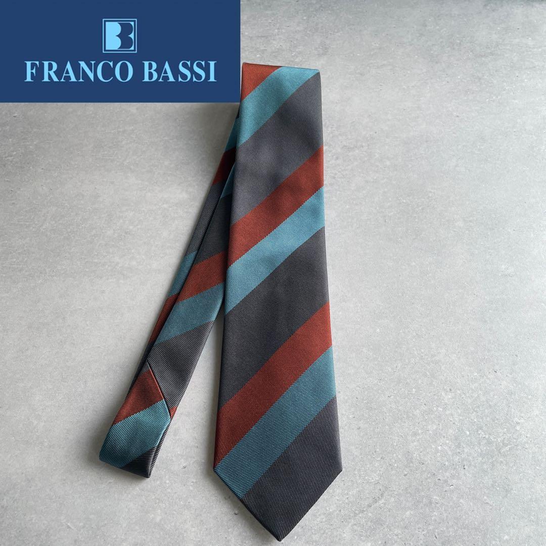 最終価格25年秋冬新作FRANCOBASSI ワイドストライプタイ