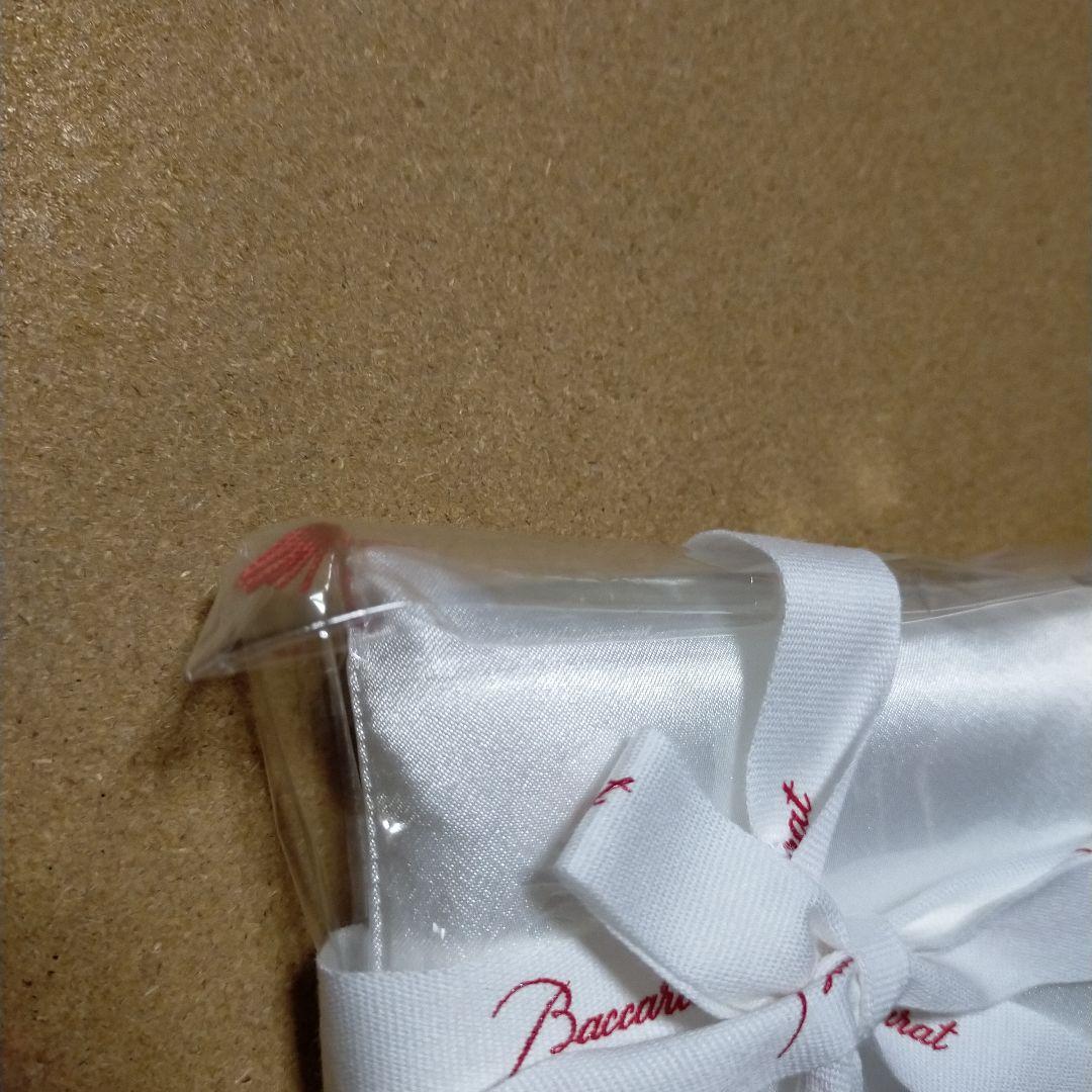 S未使用 オリジナルクッション 座布団 赤・白セット バカラ 紙袋付き