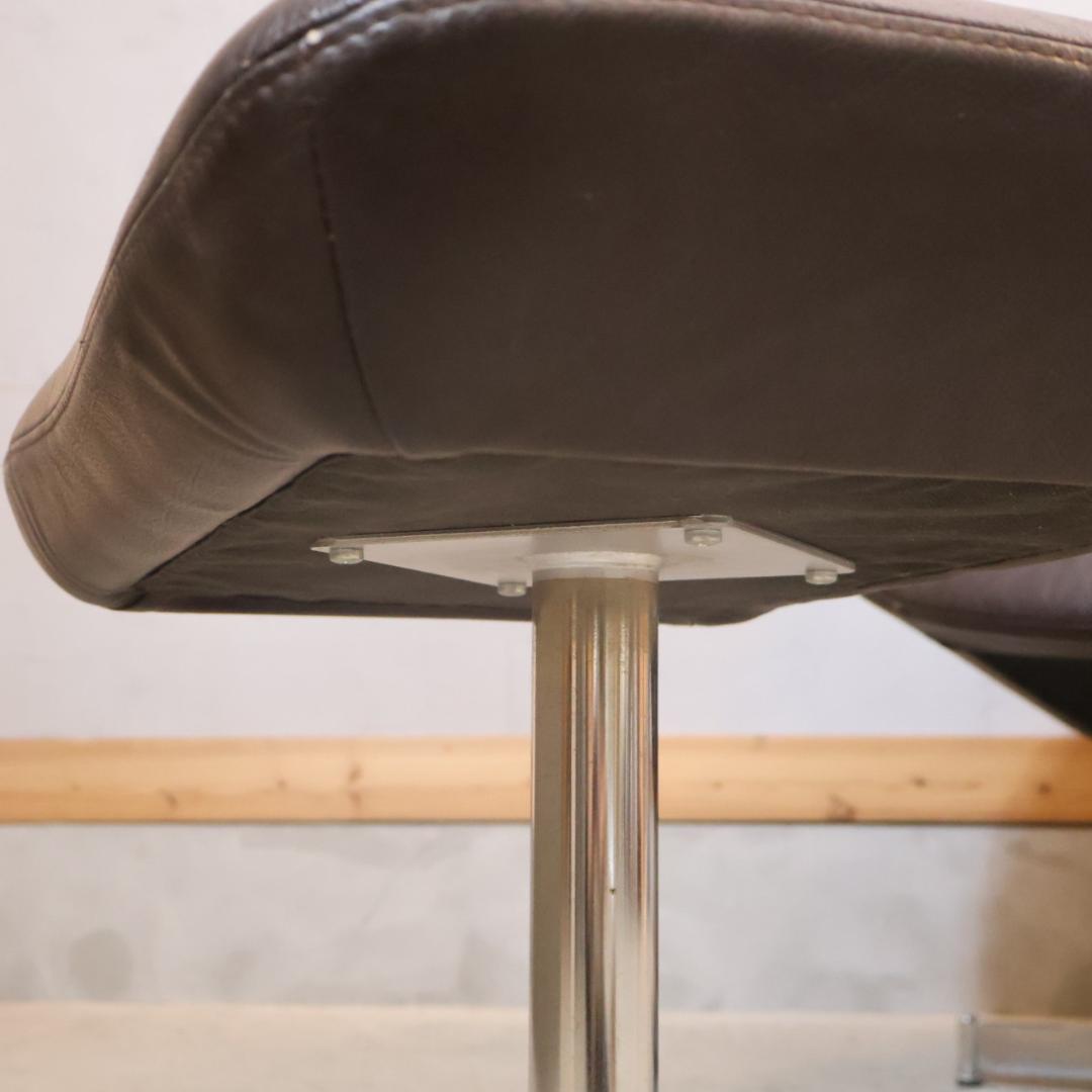 KEBE ケべ フランスベッド 本革 リクライニングチェア オットマン 1P