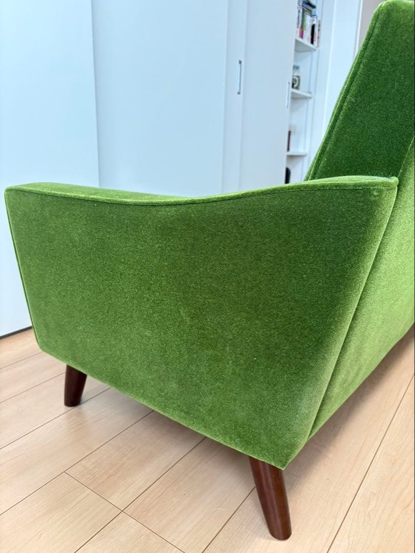 カリモク60 ロビーチェア 3シーター モケットグリーン