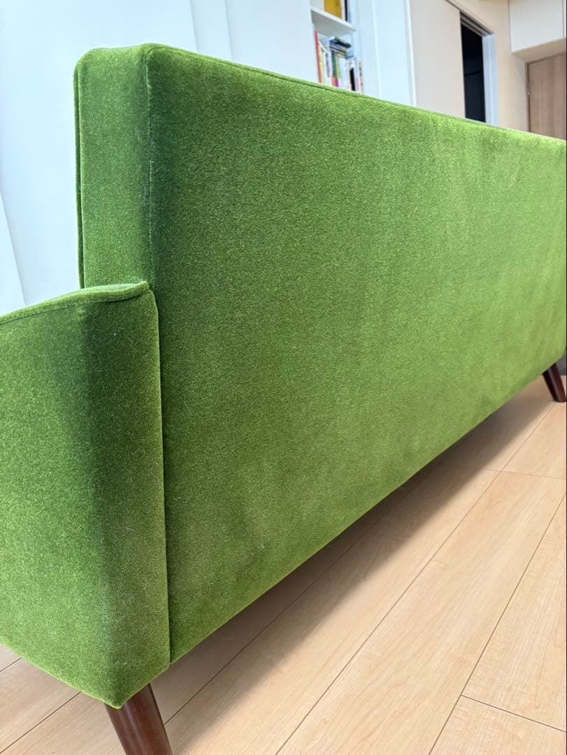 カリモク60 ロビーチェア 3シーター モケットグリーン