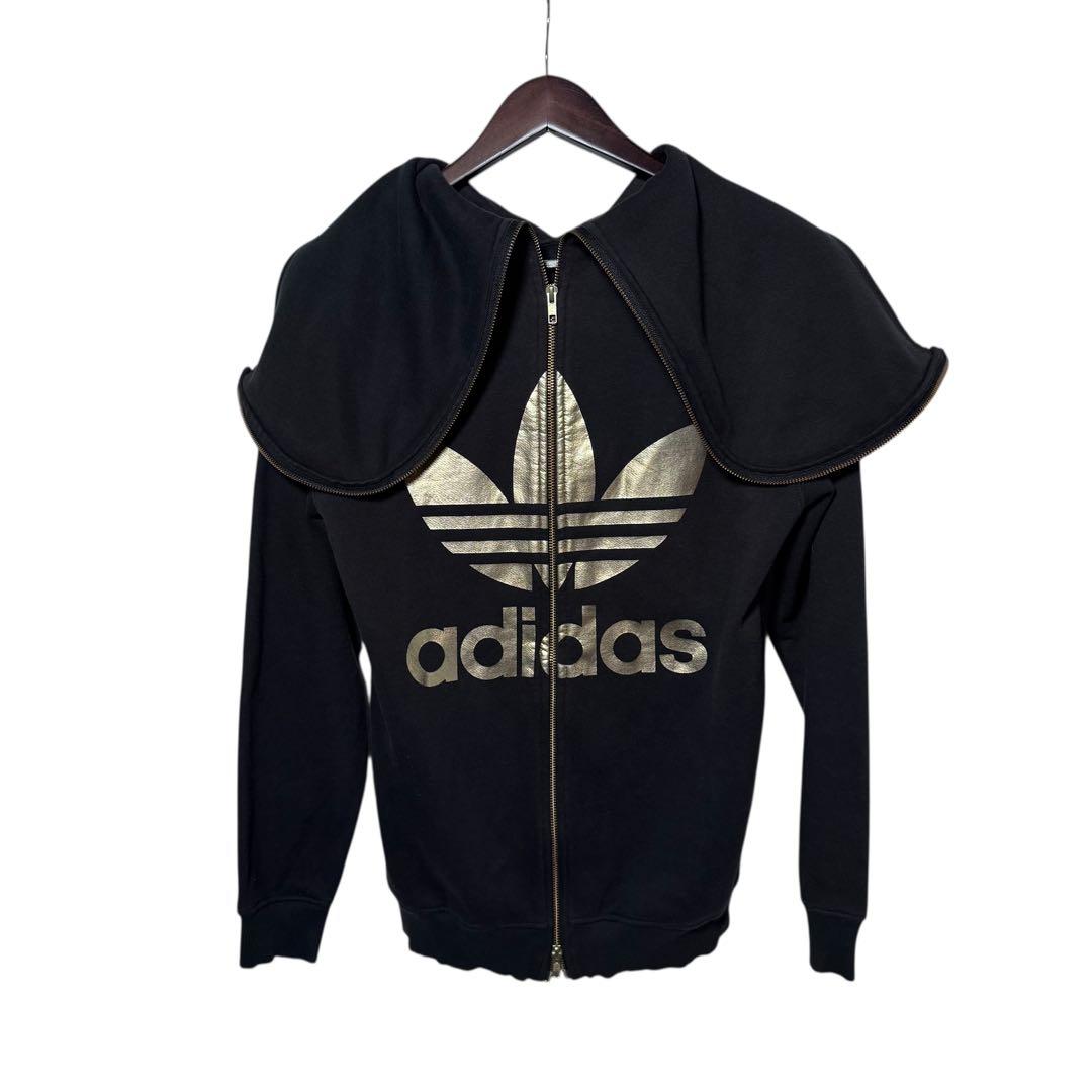 【レア】アディダス×ジェレミースコット ギミックフーディ パーカー ブラック M