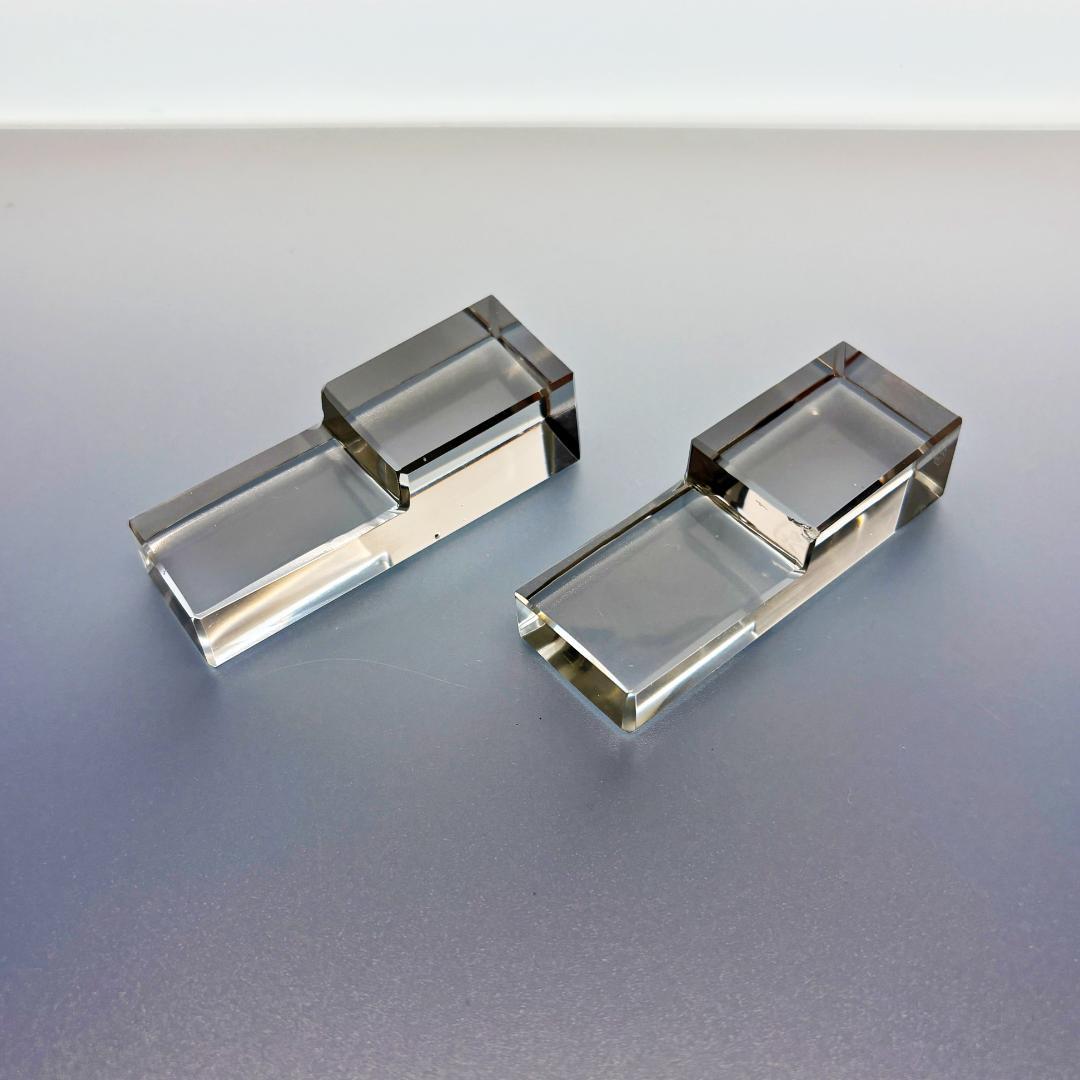 【訳あり】バカラ ナイフレスト 2本 ペア セット クリスタル ホルダー 箸置き