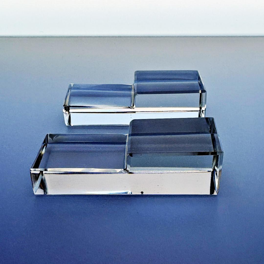 【訳あり】バカラ ナイフレスト 2本 ペア セット クリスタル ホルダー 箸置き