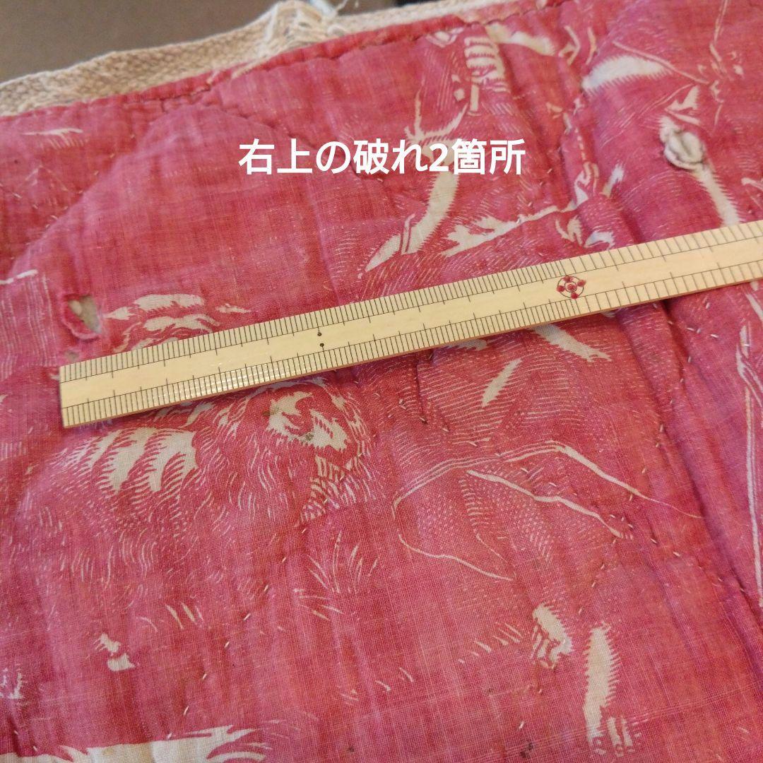 フランス　19世紀　アンティーク　コットン　トワルドジュイ