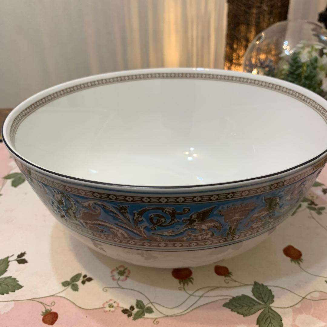 ウェッジウッド フロレンティーン　ターコイズ　25cmサラダボウルLサイズ