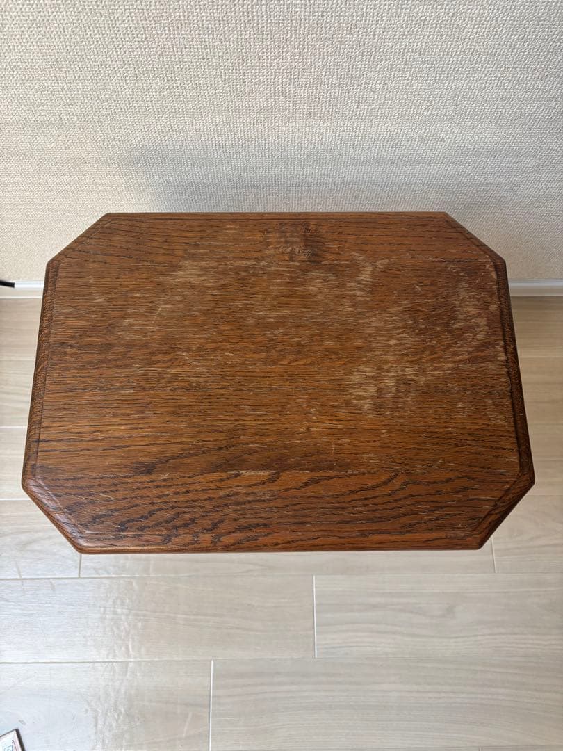 【引き取り限定】ヴィンテージ　木製サイドテーブル