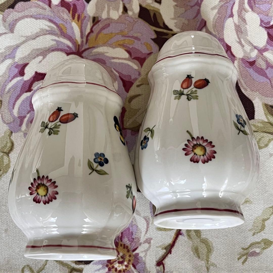 【レア美品】ビレロイ＆ボッホ★プチフルール★大きなソルト＆ペッパー